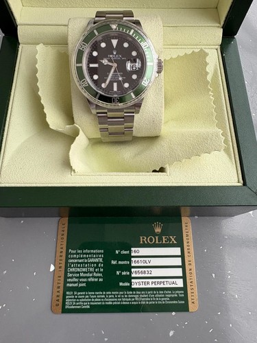 Rolex submariner 16610lv green - submariner,