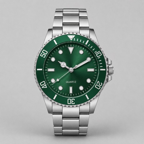 Men emerald green dial - emerald,