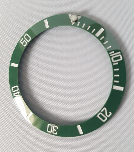Green white ceramic bezel - ceramic,