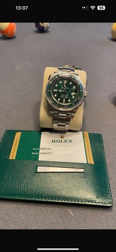 Rolex green submariner date - rolex,